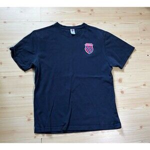 VTG 90s K Swiss Classic T Shirt Large L Navy Short Sleeve Embroidered